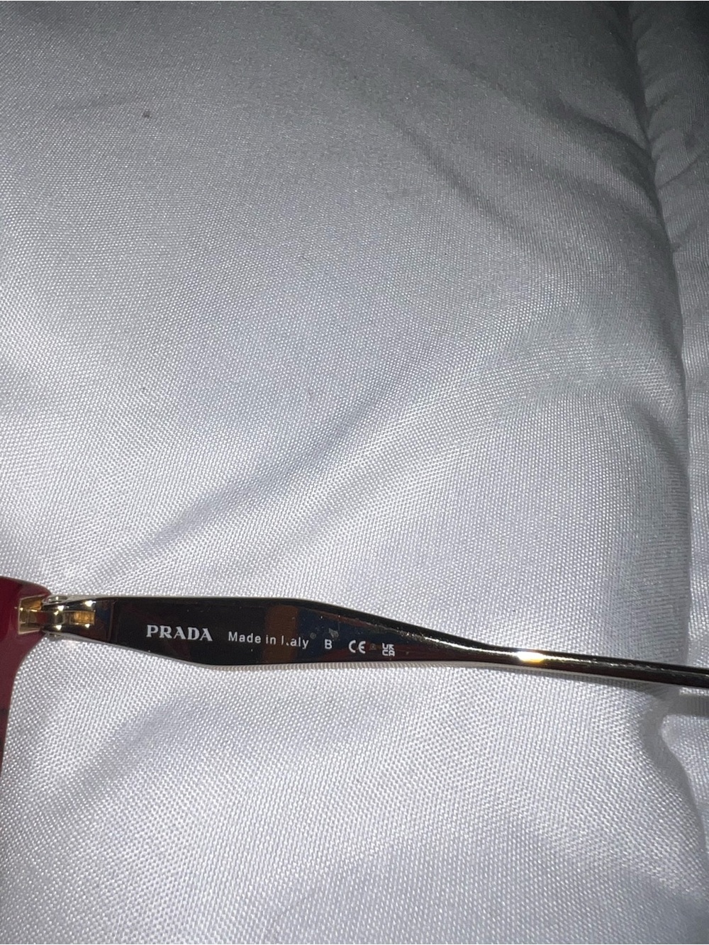 Prada Burgundy Cat-Eye Glasses - Picture 6 of 7